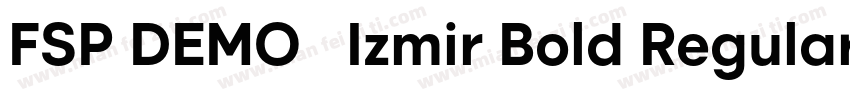 FSP DEMO   Izmir Bold Regular字体转换